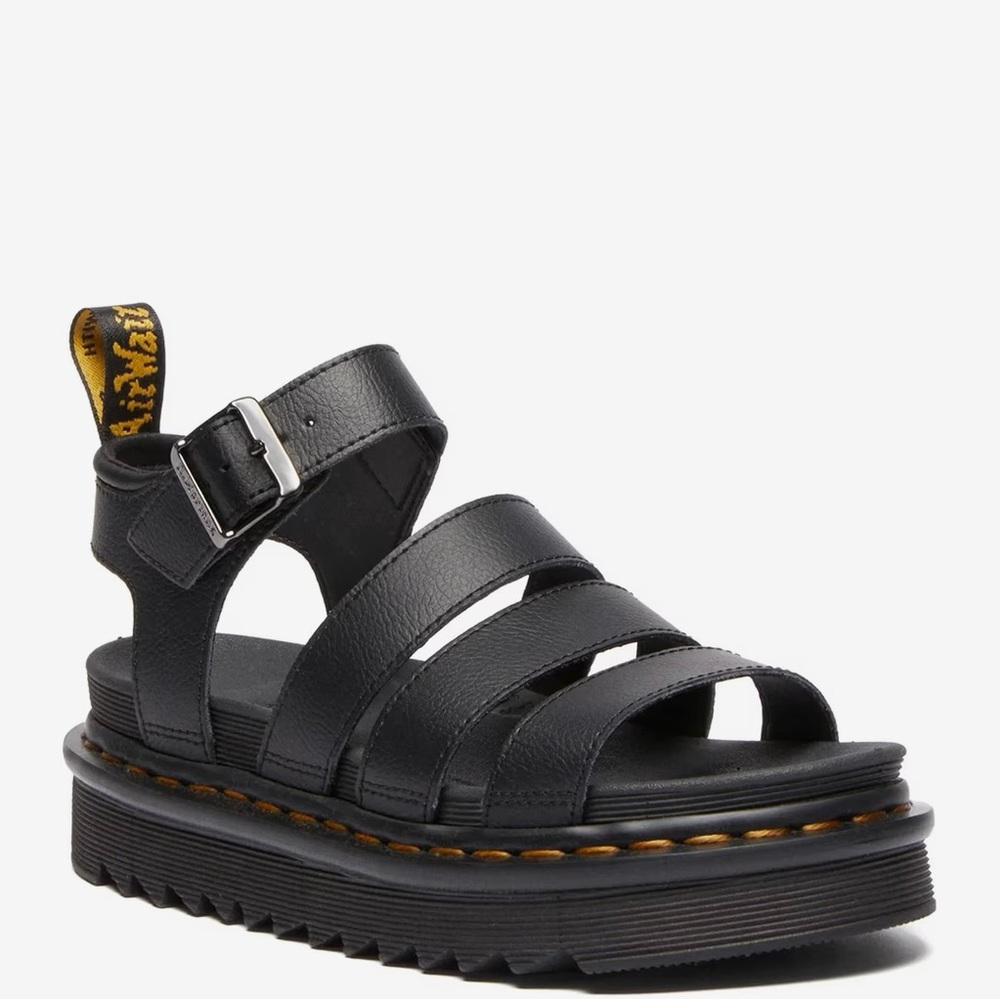 Black Strappy Platform Sandals